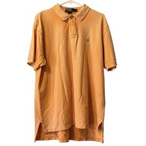 Polo Ralph Lauren Orange Short Sleeve Polo Shirt Size XL Golf‎ Men Preppy Career